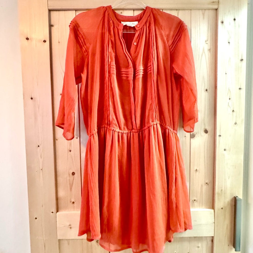 Anththropologie Staring at Stars Orange Dress